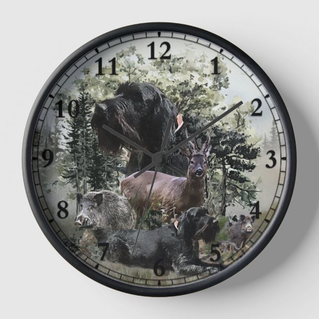 Drahthaar Pointer, Jagd im Freien Uhr (Vorderseite)