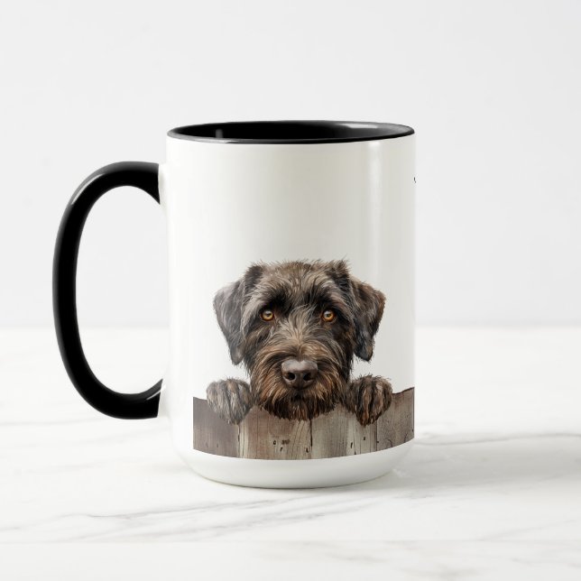 Drahthaar Pointing Griffon Dog Tasse (Links)