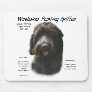 Drahthaar Pointing Griffon History Design Mousepad