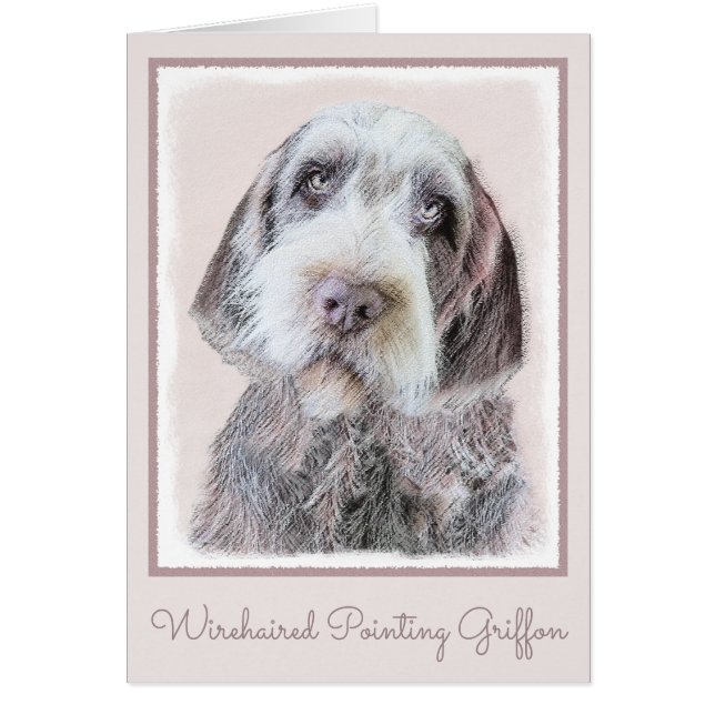 Drahthaar Pointing Griffon Painting - Dog Art (Vorne)