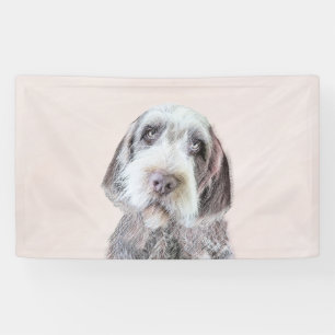 Drahthaar Pointing Griffon Painting - Dog Art Banner