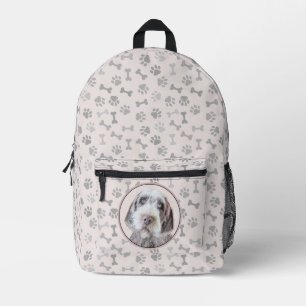 Drahthaar Pointing Griffon Painting - Dog Art Bedruckter Rucksack