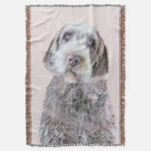 Drahthaar Pointing Griffon Painting - Dog Art Decke