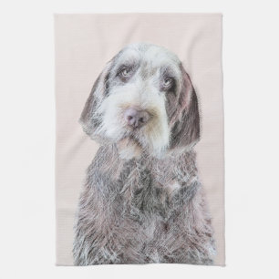 Drahthaar Pointing Griffon Painting - Dog Art Küchentuch