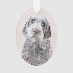 Drahthaar Pointing Griffon Painting - Dog Art Ornament