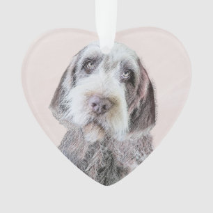 Drahthaar Pointing Griffon Painting - Dog Art Ornament