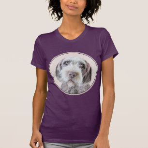 Drahthaar Pointing Griffon Painting - Dog Art T-Shirt