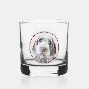 Drahthaar Pointing Griffon Painting - Dog Art Whiskyglas