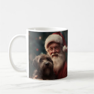 Drahthaar Pointing Griffon Santa Claus Weihnachten Kaffeetasse