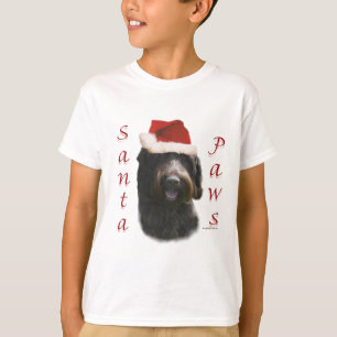 Drahthaar Pointing Griffon Santa Paws T-Shirt