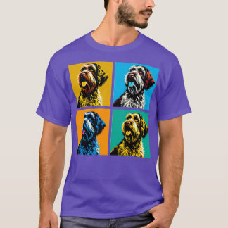 Drahthaar Pointing Griffons Art Dog Lover Gaben 2 T-Shirt