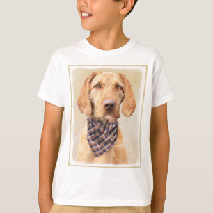 Drahthaar Vizsla Painting - Niedliche Hundekunst T-Shirt