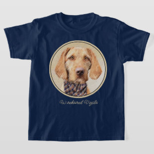 Drahthaar Vizsla Painting - Niedliche Hundekunst T-Shirt