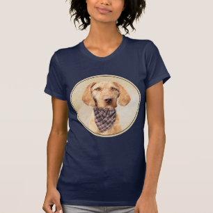 Drahthaar Vizsla Painting - Niedliche Hundekunst T-Shirt