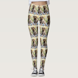 Drahthaariger Griffon Ostereier Feiertag Leggings