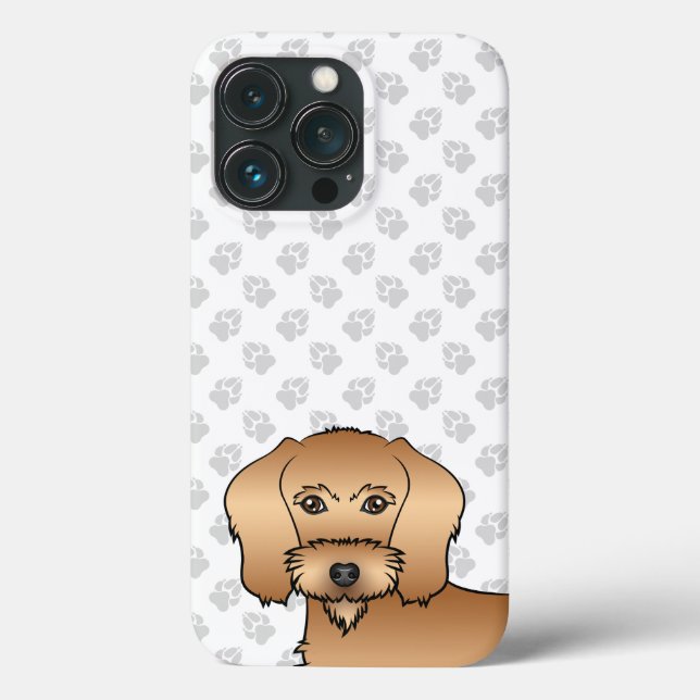 Drahthaarkopf mit Pfoten Case-Mate iPhone Hülle (Rückseite)