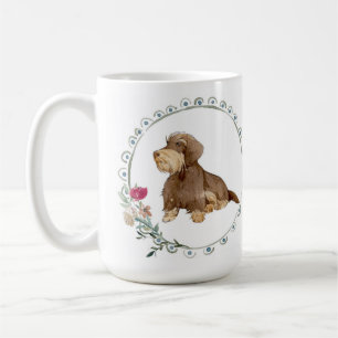 Drahthaarterrier Dackel Keramik Tasse