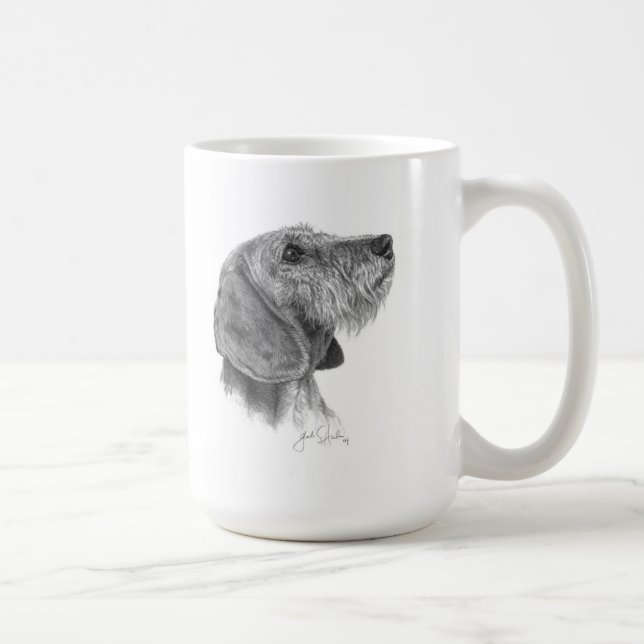 Drahthaarterrier-Dackel-Tasse Tasse (Rechts)