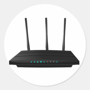 Drahtlose Router Aufkleber
