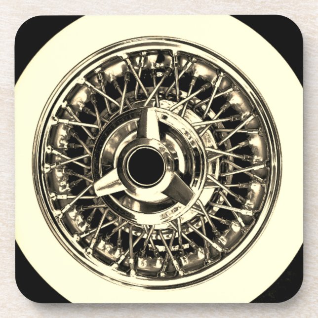 Drahtrad Sportwagen Untersetzer (Vorderseite)