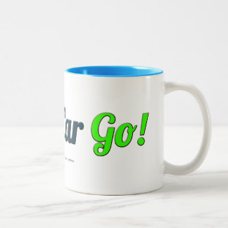 Drahtseilbahn gehen! weiße Tasse