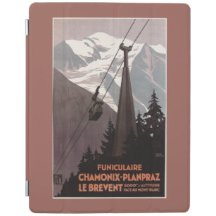 Drahtseilbahn-Plakat Funiculaire Le Brevent iPad Hülle