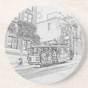 Drahtseilbahn Untersetzer