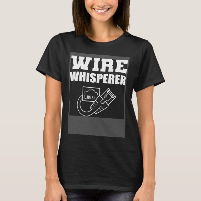 Drahtspisperer-Programmierer und Coder T-Shirt (Vorderseite)