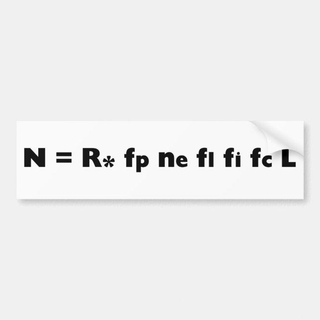 Drake_Equation Autoaufkleber (Vorne)