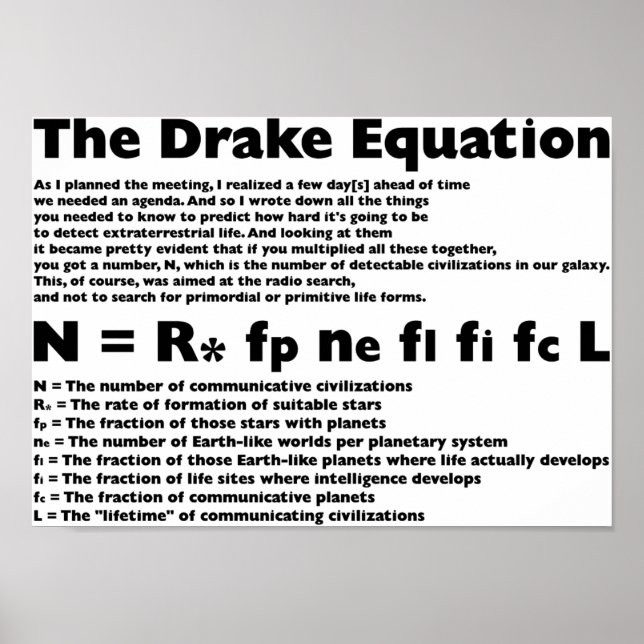 Drake_Equation Poster (Vorne)