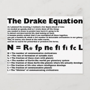 Drake_Equation Postkarte