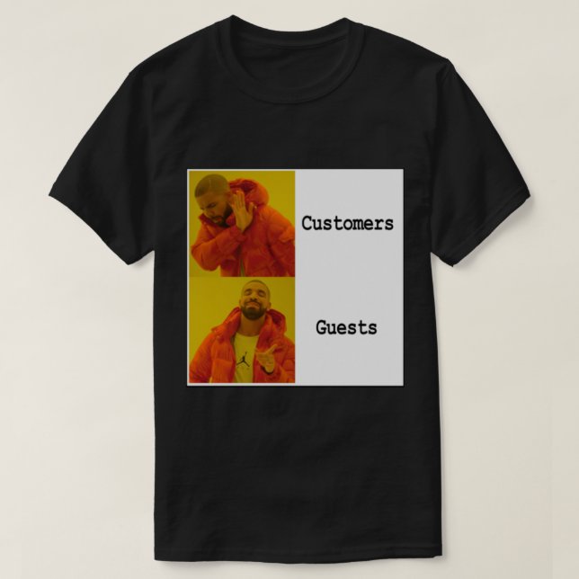 Drake mag Kunden nicht T-Shirt (Design vorne)
