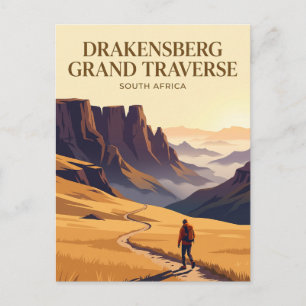 Drakensberg Grand Traverse Südafrika Postkarte