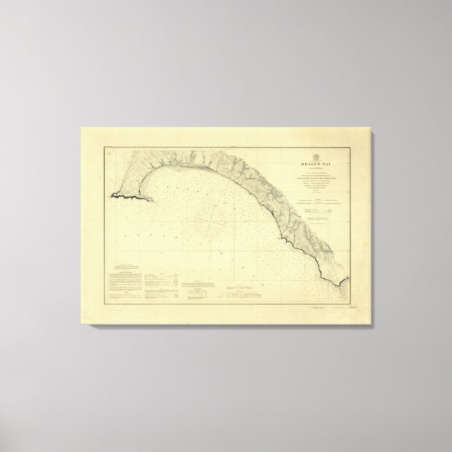 Drake's Bay, Kalifornien Leinwanddruck (Vorderseite)