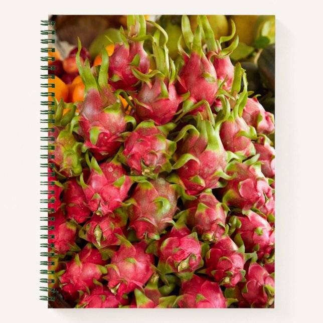 Drakonfrucht | Can Duoc Markt Notizbuch (Vorderseite)
