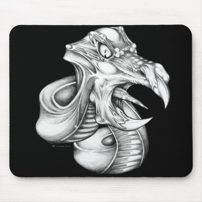 Drakonische Schlange Mousepad (Vorne)