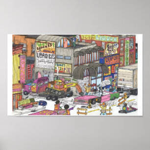 Drama an der Ecke von Broad & Charles Poster