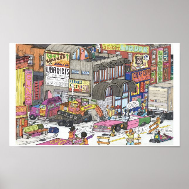 Drama an der Ecke von Broad & Charles Poster (Vorne)