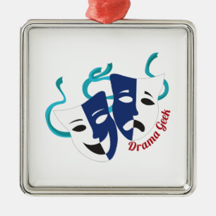 Drama-Aussenseiter Silbernes Ornament