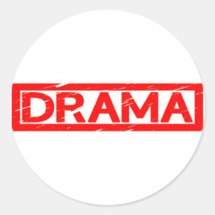 Drama-Briefmarke Runder Aufkleber