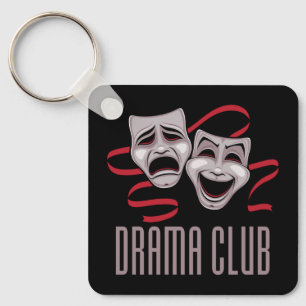Drama Club Komödien- und Tragödienmasken Schlüsselanhänger