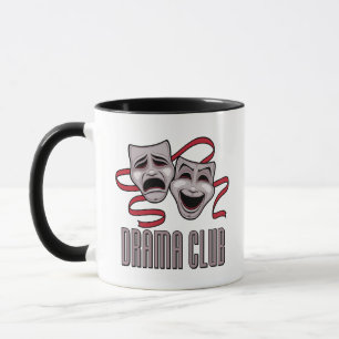 Drama Club Komödien- und Tragödienmasken Tasse