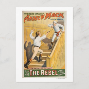 Drama der irischen Rebellion "The Rebel" - Fencing Postkarte
