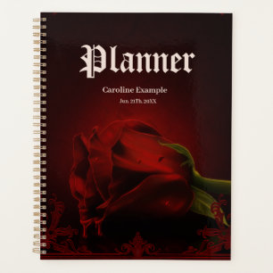 Drama der Liebe, die gotische Rose der Erinnerung. Planer