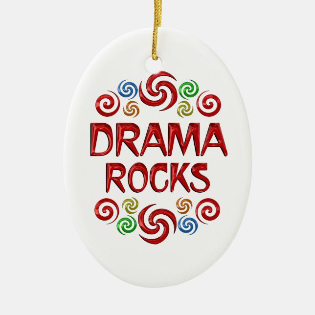 Drama-Felsen Keramik Ornament (Vorne)