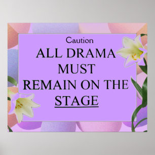 Drama free zone_ Poster