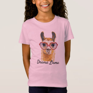 Drama-Lama-Herz-Sonnenbrille Meme T-Shirt