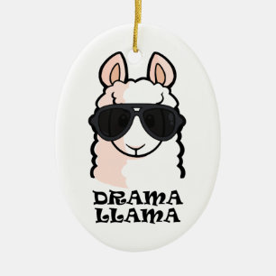 Drama-Lama Keramik Ornament