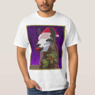 Drama-Lama-WeihnachtsShirt - lila T-Shirt