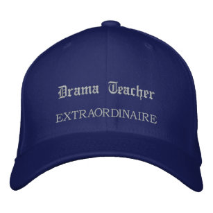 Drama-Lehrer-Extraordinaire gestickter Hut